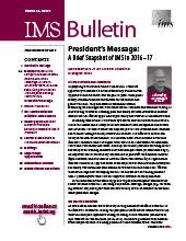 IMS Bulletin 46(1) cover image