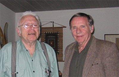 David Brillinger (right), with Murray Rosenblatt. Murray will be turning 90 later this year and there is a conference in his honor later this fall, co-organized by Dimitris Politis and Ruth Williams