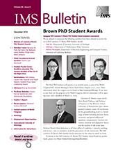 IMS Bulletin 48(8) cover image