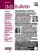 IMS Bulletin 49(3) cover image