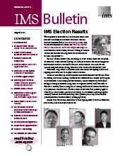 IMS Bulletin 49(5) cover image