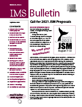 IMS Bulletin 49(6) cover image
