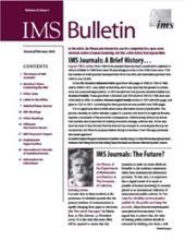 IMS Bulletin 32(1) cover image