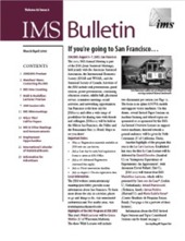 IMS Bulletin 32(2) cover image