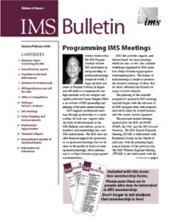 IMS Bulletin 33(1) cover image