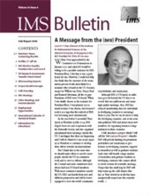 IMS Bulletin 33(4) cover image