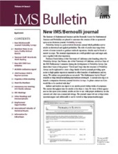 IMS Bulletin 34(3) cover image