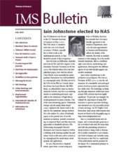 IMS Bulletin 34(6) cover image