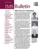 IMS Bulletin 35(8) cover image