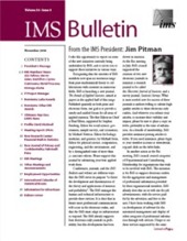 IMS Bulletin 35(9) cover image