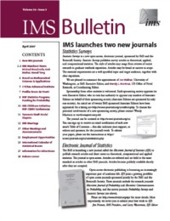 IMS Bulletin 36(3) cover image