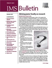 IMS Bulletin 36(9) cover image