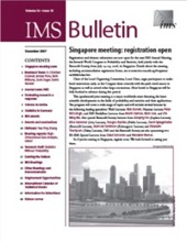 IMS Bulletin 36(10) cover image