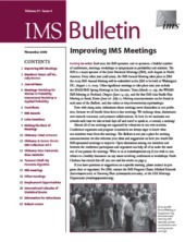IMS Bulletin 37(9) cover image