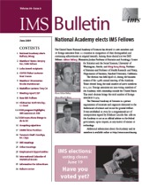 IMS Bulletin 38(5) cover image