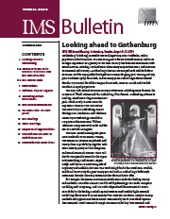 IMS Bulletin 38(10) cover image