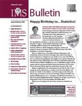 IMS Bulletin 39(1) cover image