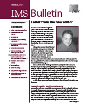IMS Bulletin 40(1) cover image