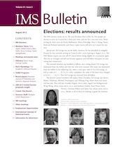 IMS Bulletin 41(5) cover image