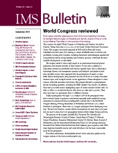 IMS Bulletin 41(6) cover image
