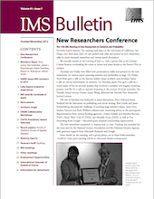 IMS Bulletin 41(7) cover image