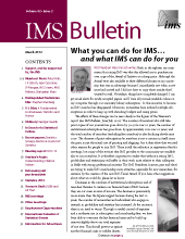 IMS Bulletin 42(2) cover image