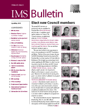 IMS Bulletin 42(3) cover image