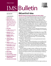 IMS Bulletin 42(4) cover image