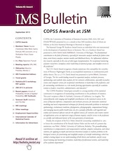 IMS Bulletin 42(6) cover image