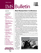 IMS Bulletin 43(2) cover image