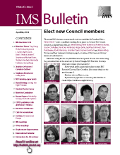 IMS Bulletin 43(3) cover image