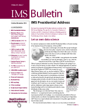 IMS Bulletin 43(7) cover image