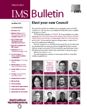 IMS Bulletin 44(3) cover image