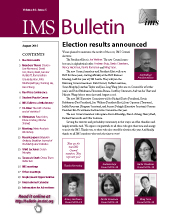 IMS Bulletin 44(5) cover image