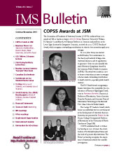 IMS Bulletin 44(7) cover image