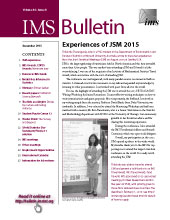 IMS Bulletin 44(8) cover image