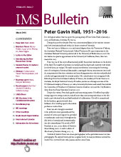 IMS Bulletin 45(2) cover image