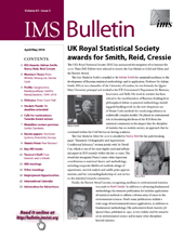 IMS Bulletin 45(3) cover image