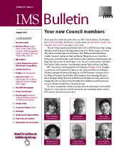 IMS Bulletin 45(5) cover image