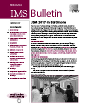 IMS Bulletin 46(6) cover image