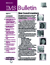 IMS Bulletin 47(5) cover image