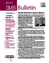 IMS Bulletin 47(7) cover image