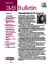 IMS Bulletin 48(3) cover image